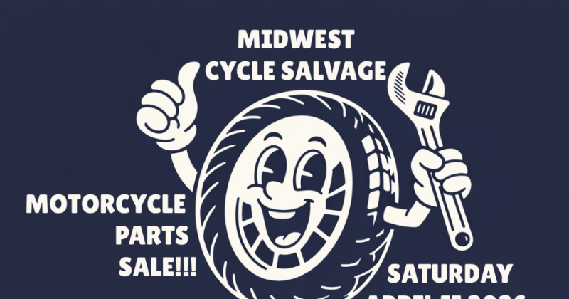 Midwest Cycle Salvage Motorcycle Parts Sale Spring 2026