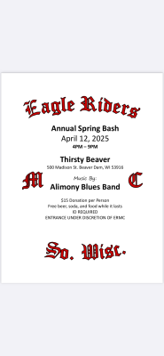 Eagle Riders MC Annual Spring Bash