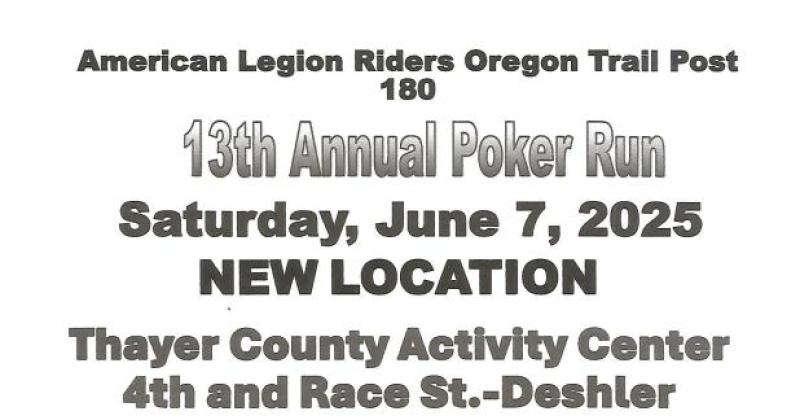 AMERICAN LEGION RIDERS POST 180 13th ANNUAL POKER RUN
