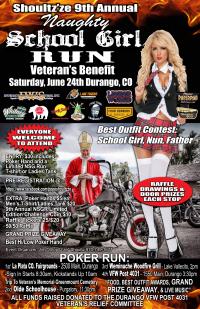 Naughty School Girl Run-Durango, CO.  Annual Veterans Benefit