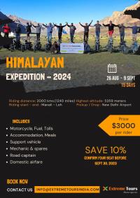The great Himalayan Motorcycle Tour - 2024 edition