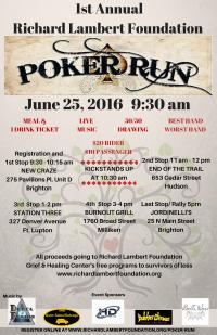 1st Annual Richard Lambert Foundation Poker Run