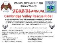 4th Annual Cambridge Valley Rescue Ride