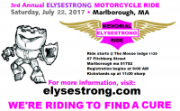 3rd Annual ELYSESTRONG Memorial Ride