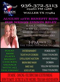 Benefit Ride for Wendy Tinnin Riley