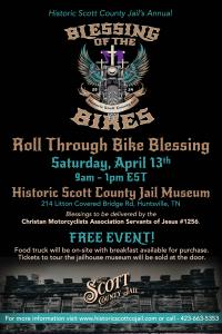 Blessing of the Bikes at the Historic Scott County Jail