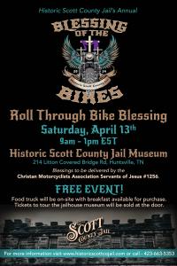 Blessing of the Bikes at the Historic Scott County Jail