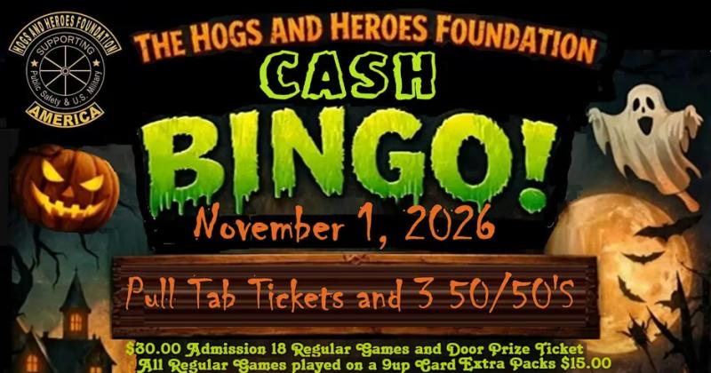 Hogs and Heroes Cash Bingo