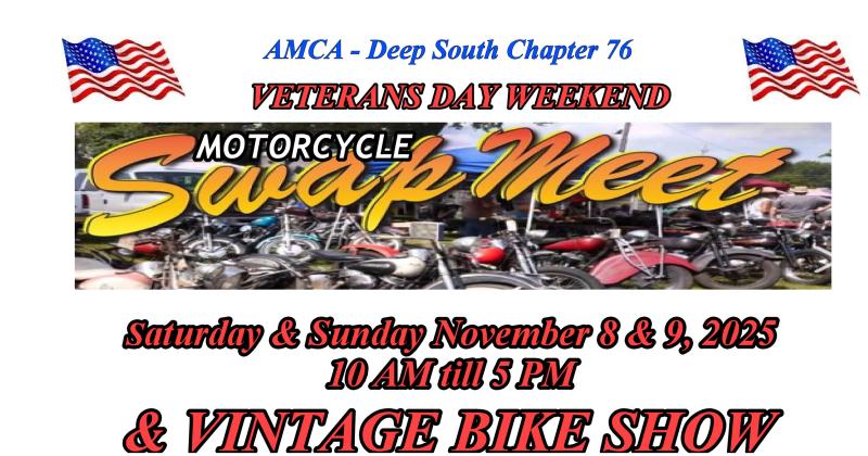 AMCA Deep South Chapter Swap Meet & Bike Show