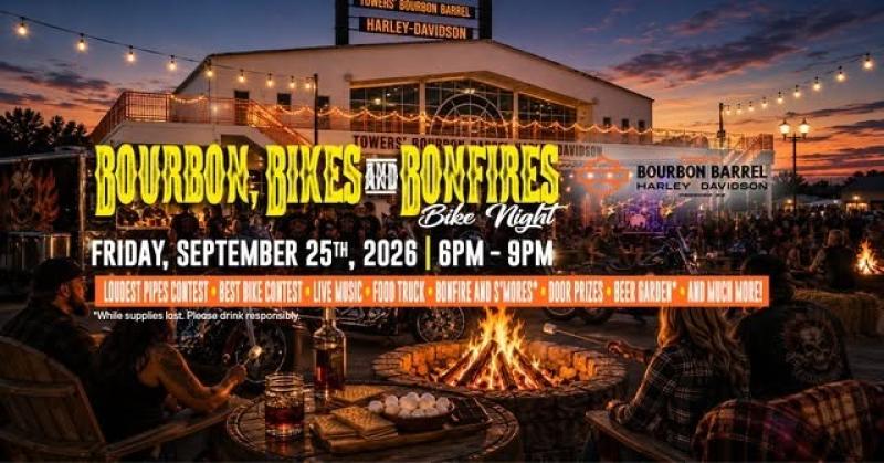 Bourbon, Bikes & Bonfires Bike Night