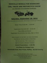 Newville Wheels for Warriors Car, truck and motorcycle show