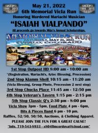 The 6th Annual Isaiah Vialpando Memorial Vicla Run in Pueblo, Colorado.