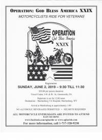 Operation God Bless America Veterans Ride XXIX