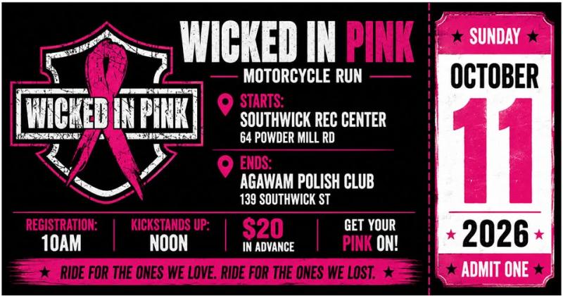Wicked In Pink 2026 Motorcycle Run  -14th Annual
