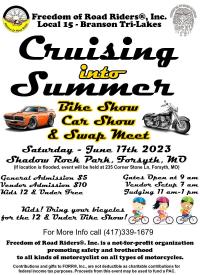 Cruising Into Summer Swap Meet, Bike, Car & Bicycle Show