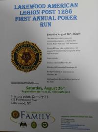 First Annual Poker Run - American Legion Post 1286