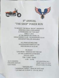 8th Annual “The Shop” Poker Run