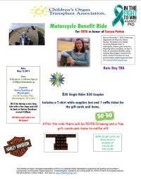 Motorcycle Benefit Ride for COTA in honor of Tenesa Patton 