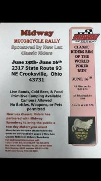 Midway Motorcycle Rally sponsored by NewLex Classic Riders