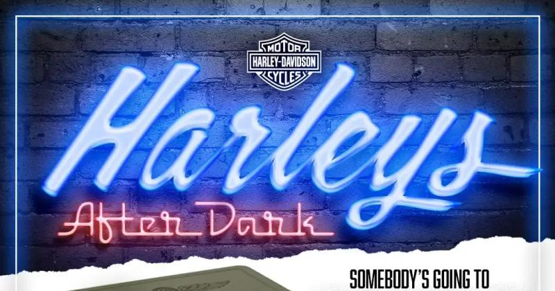 Harleys After Dark