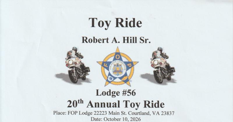  20th Robert A Hill Sr Fraternal Order of Police Toy Ride