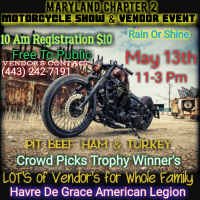 Hogs And Heroes Foundation Md Chapter 2 Bike Show and Huge Vendor Event