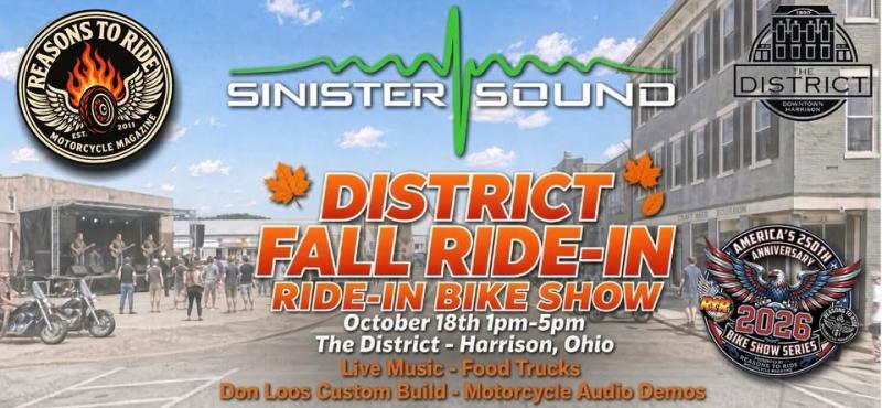 District Fall Ride-In Bike Show Presented By Sinister Sound