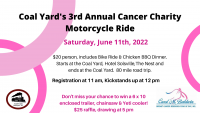 Coal Yard's 3rd Annual Cancer Charity Motorcycle Ride