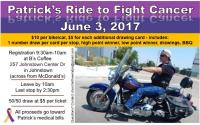 Patrick's Ride to Fight Cancer