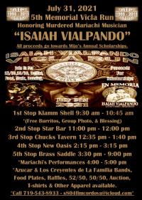 5th Annual Isaiah Vialpando Memorial Vicla Run