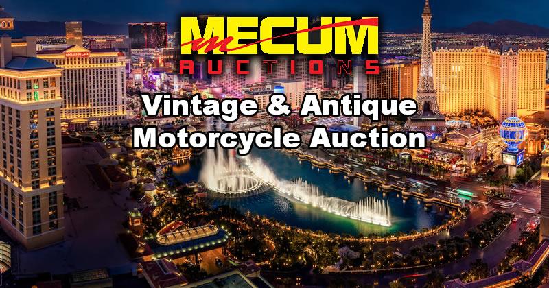 Mecum 2026 Las Vegas Vintage & Antique Motorcycle Auction