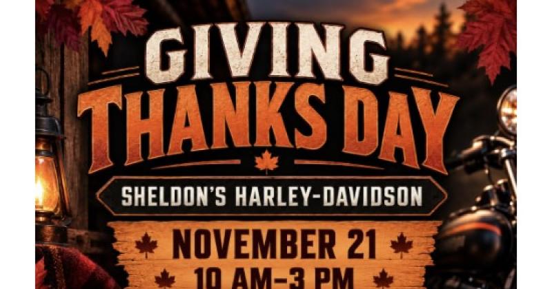 Giving Thanks Day at Sheldon’s Harley-Davidson