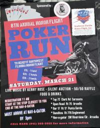 8th Annual Honor Flight Poker Run To Benefit SW Florida Honor Flight *****POSTPONED******