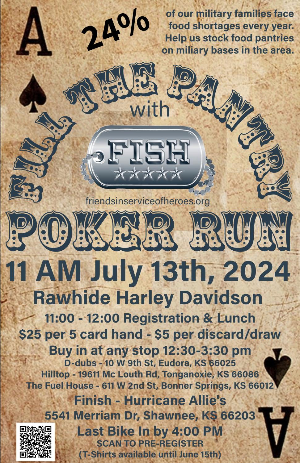 Fill the Pantry with FISH Poker Run