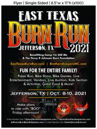 East Texas Burn Run Jefferson, Texas