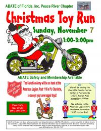 Peace River ABATE Christmas Toy Run