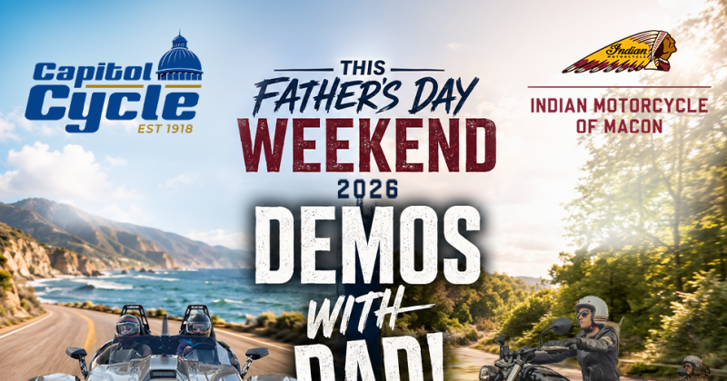 DEMOS WITH DAD! SLINGSHOT and Indian Motorcycle Test Ride Event