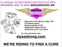 5th annual Elysestrong memorial ride
