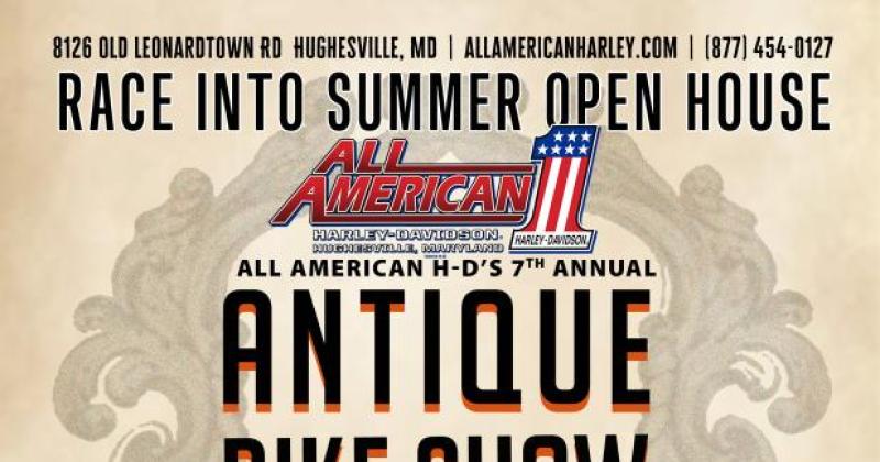 ANTIQUE BIKE SHOW/ Race Into  Summer Open House