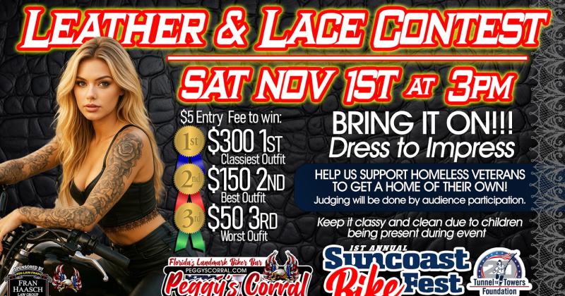 LEATHER AND LACE PART OF SUNCOAST BIKE RALLY