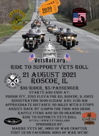 Ride To Support Vets Roll