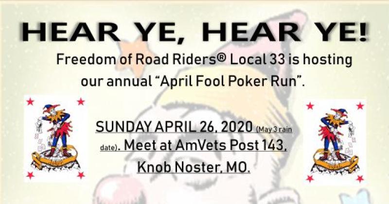 April Fools Poker Run