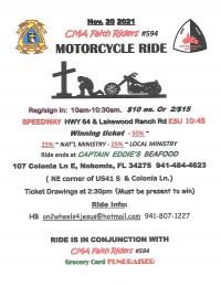 CMA Faith Riders Motorcycle Ride FUNdraiser