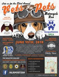 American Legion Riders Vets for Pets Motorcycle Run