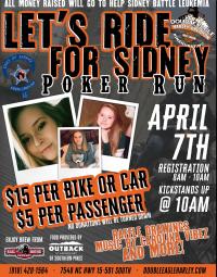 Lets Ride for Sidney Povish Poker Run Fundraiser