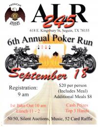 American Legion Riders 6th Annual Poker Run