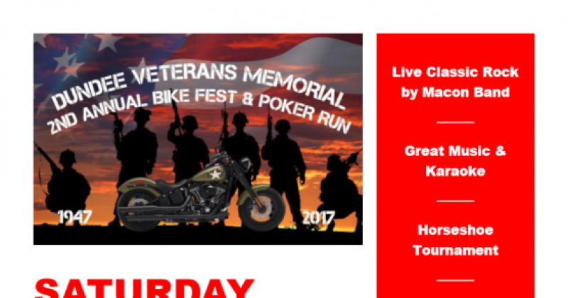 Dundee Veterans Memorial 2nd Annual Bike Show & Poker Run