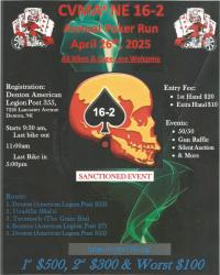CVMA NE 16-2 ANNUAL POKER RUN