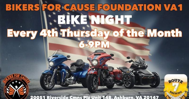 April Bike Night Supporting Military, 1st Responders & Community