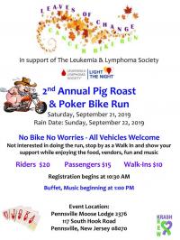 2nd Annual Leaves of Change Cancer Bike Run & Pig Roast